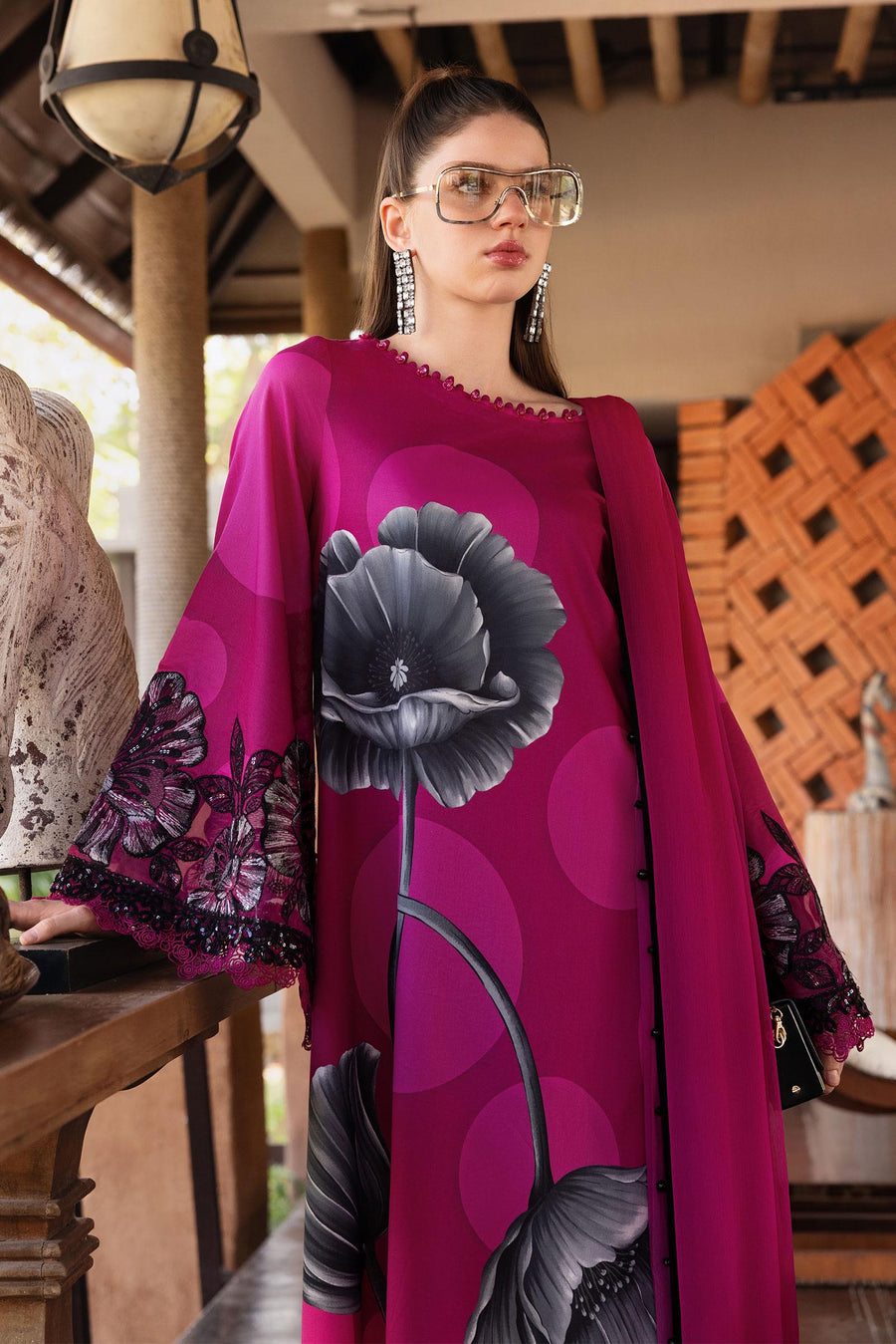 Maria.B MPrints Embroidered Lawn Unstitched 3Pc Suit MPT-2913-B