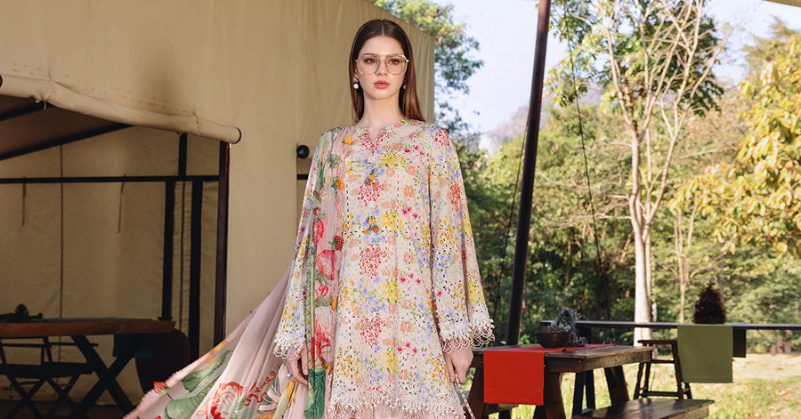 Maria.B MPrints Embroidered Lawn Unstitched 3Pc Suit MPT-2914-A