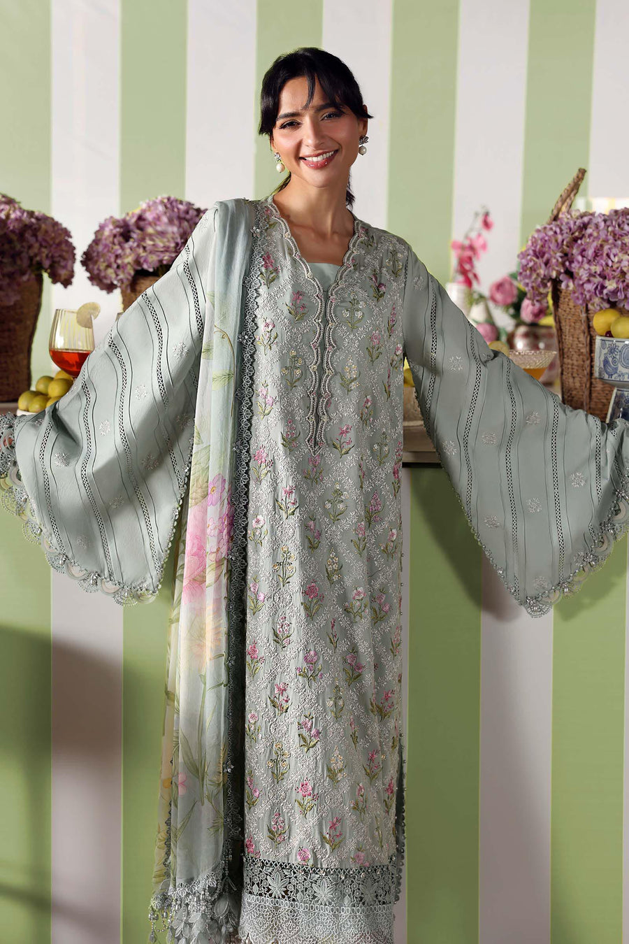 Maria.B MPrints Embroidered Lawn Unstitched 3Pc Suit MPT-3001-B