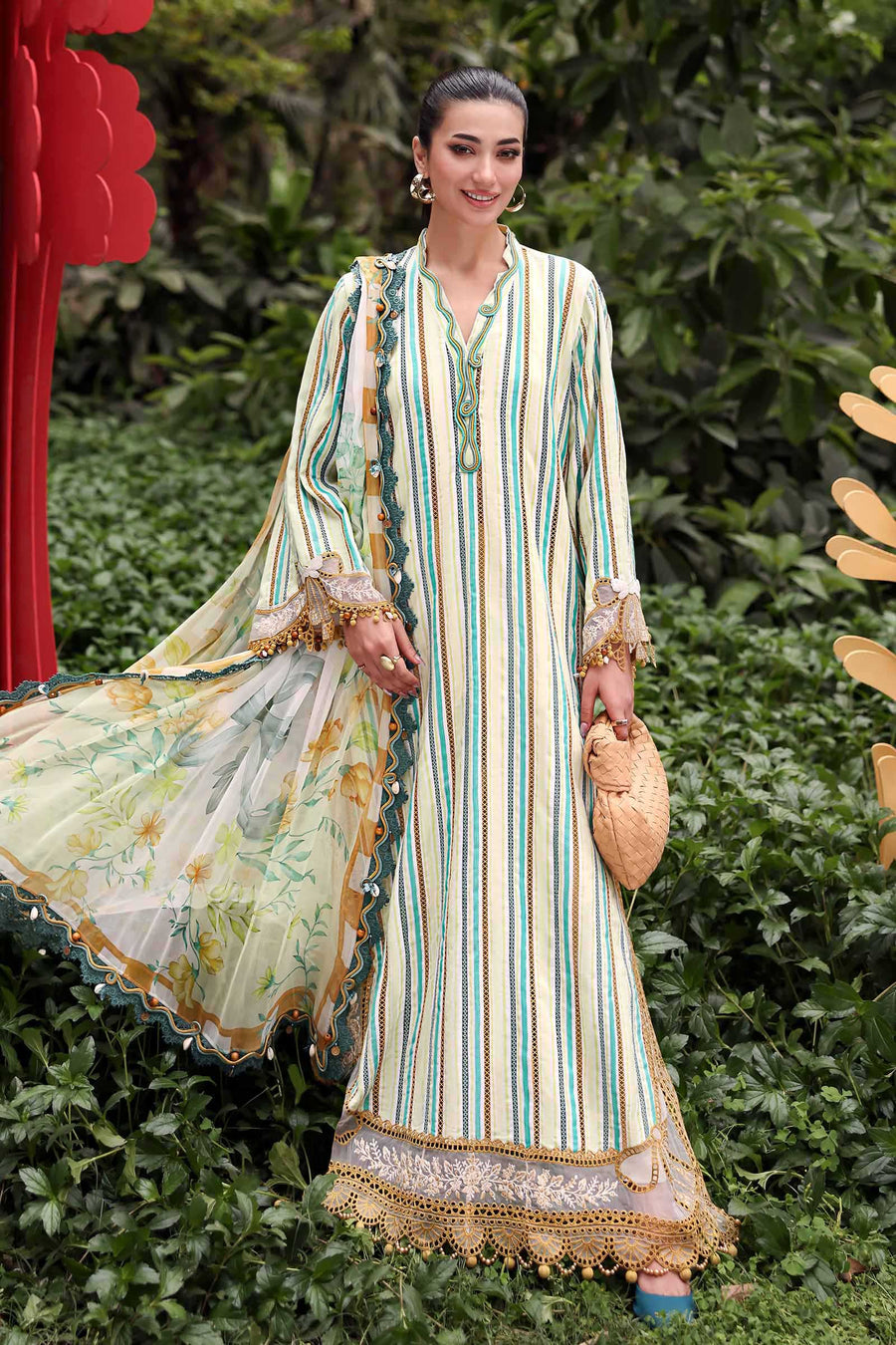 Maria.B MPrints Embroidered Lawn Unstitched 3Pc Suit MPT-3002-B