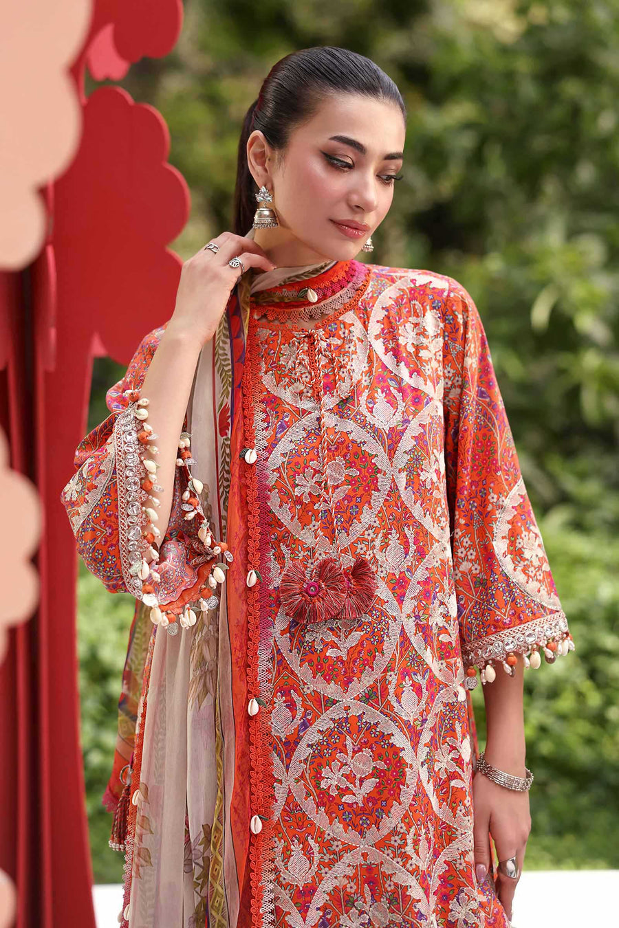 Maria.B MPrints Embroidered Lawn Unstitched 3Pc Suit MPT-3003-A