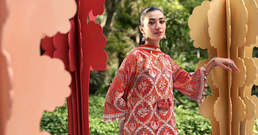Maria.B MPrints Embroidered Lawn Unstitched 3Pc Suit MPT-3003-A