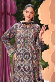 Maria.B MPrints Embroidered Lawn Unstitched 3Pc Suit MPT-3003-B