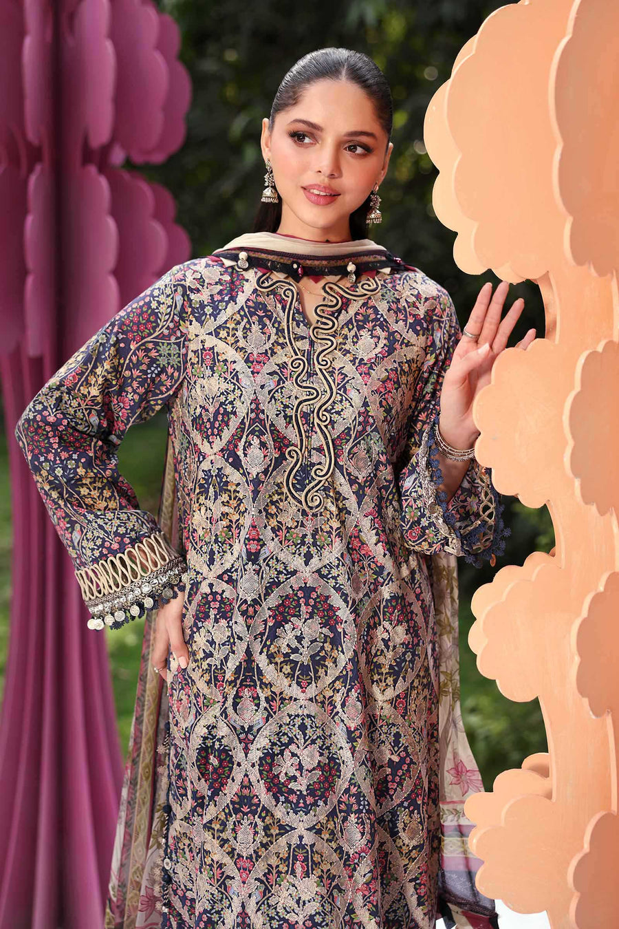 Maria.B MPrints Embroidered Lawn Unstitched 3Pc Suit MPT-3003-B
