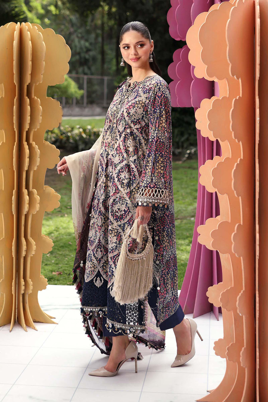 Maria.B MPrints Embroidered Lawn Unstitched 3Pc Suit MPT-3003-B