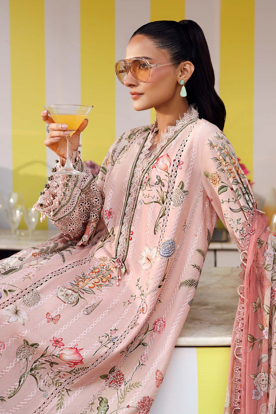 Maria.B MPrints Embroidered Lawn Unstitched 3Pc Suit MPT-3004-A