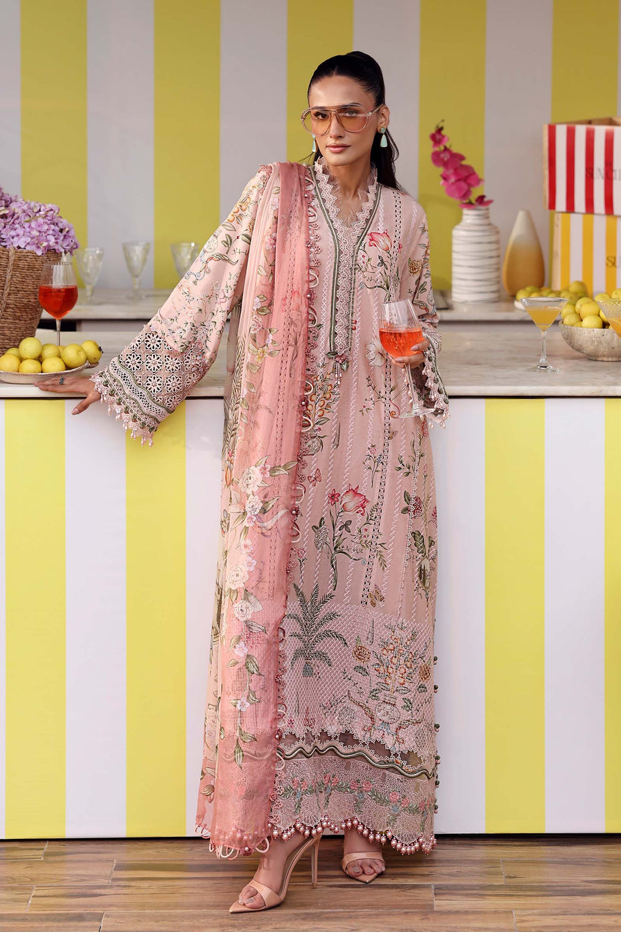 Maria.B MPrints Embroidered Lawn Unstitched 3Pc Suit MPT-3004-A