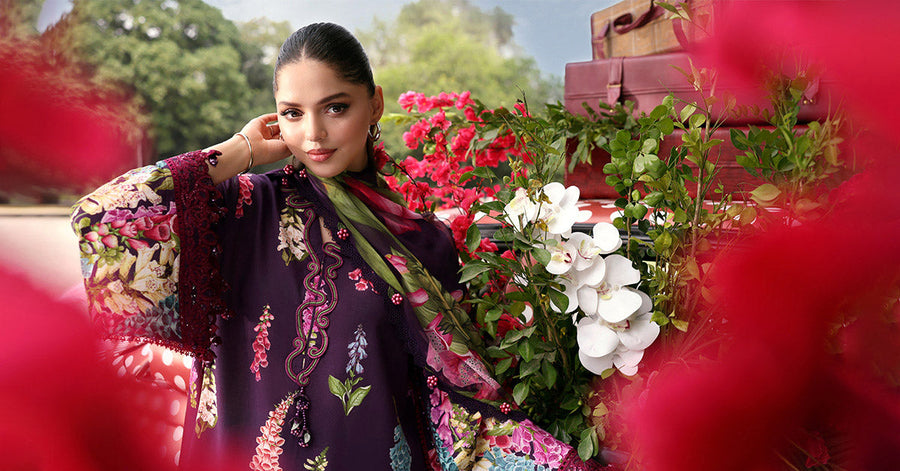 Maria.B MPrints Embroidered Lawn Unstitched 3Pc Suit MPT-3005-A