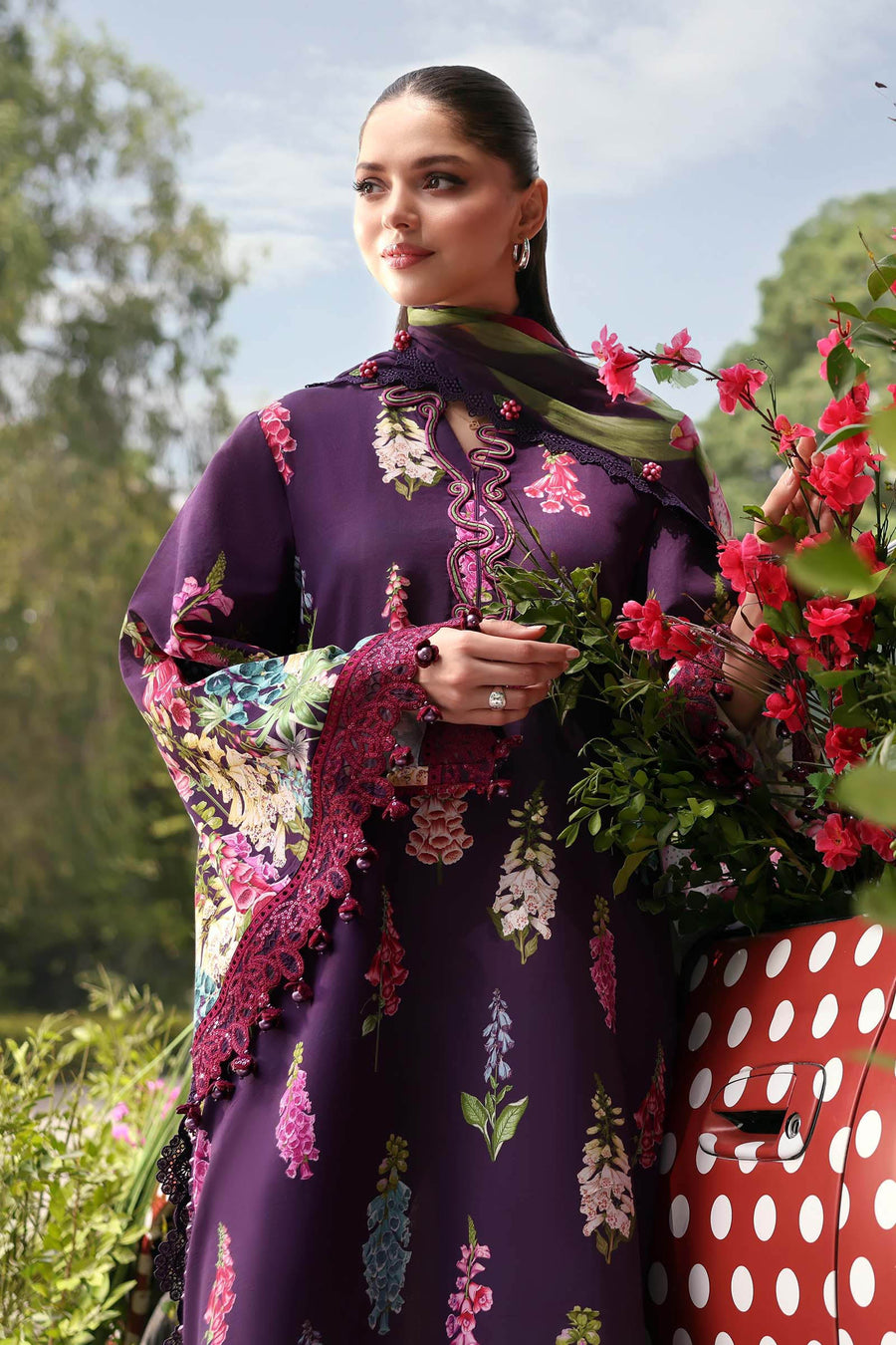 Maria.B MPrints Embroidered Lawn Unstitched 3Pc Suit MPT-3005-A