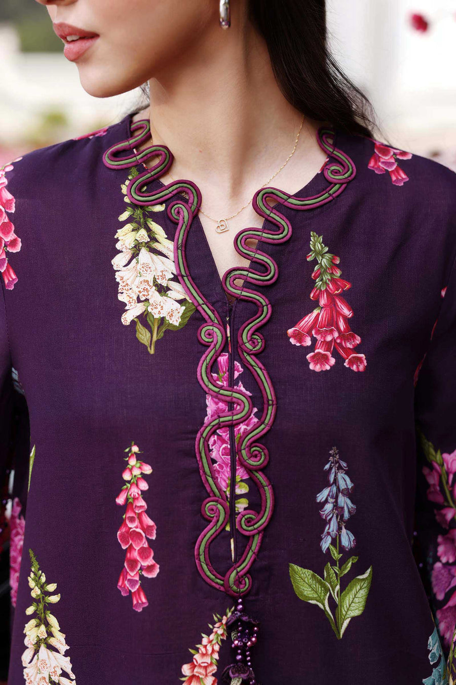 Maria.B MPrints Embroidered Lawn Unstitched 3Pc Suit MPT-3005-A