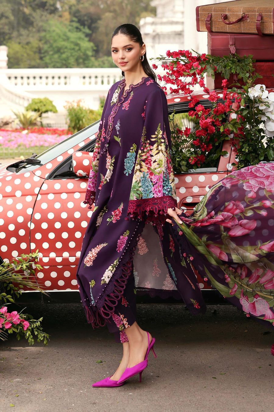 Maria.B MPrints Embroidered Lawn Unstitched 3Pc Suit MPT-3005-A