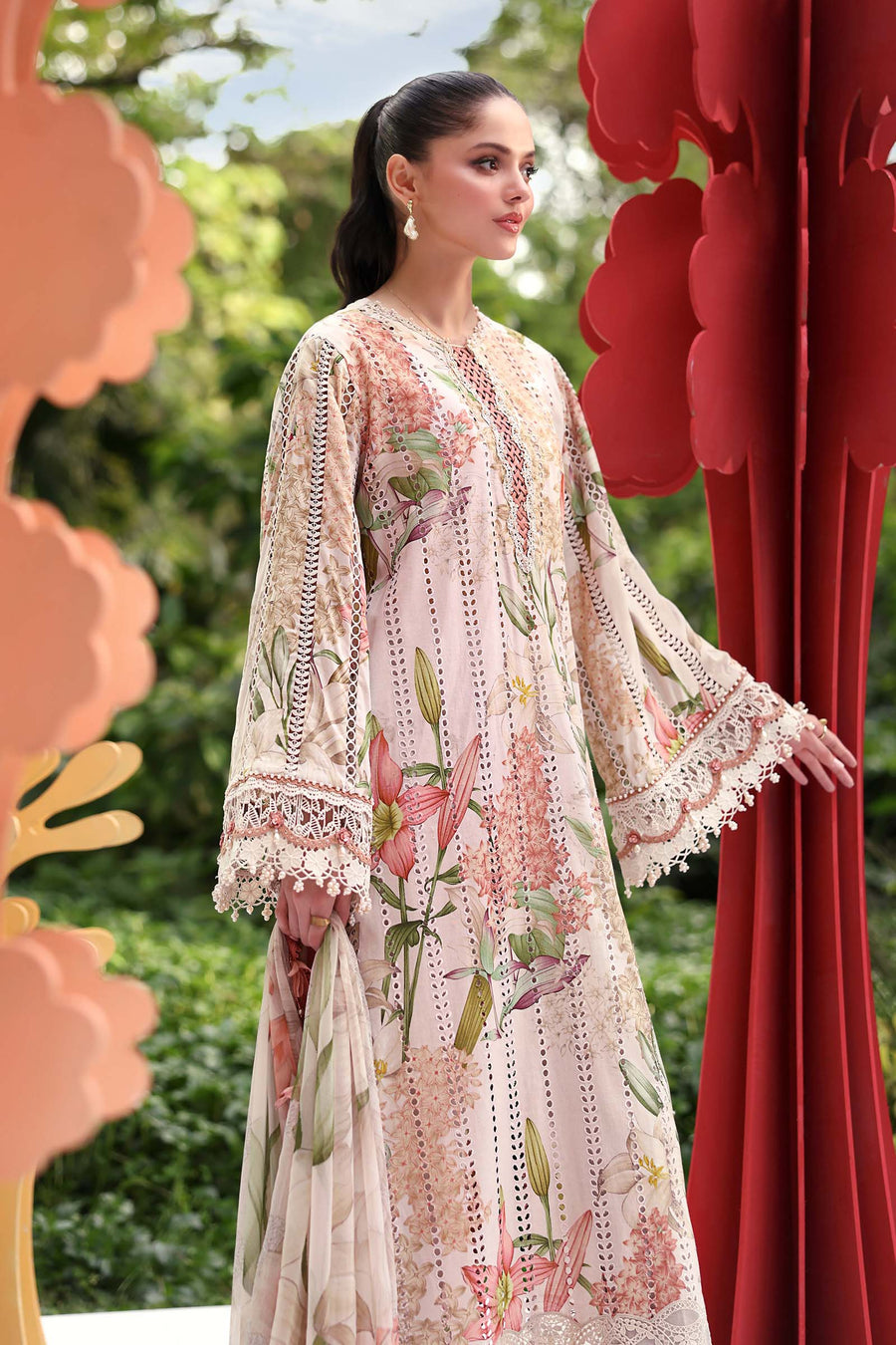 Maria.B MPrints Embroidered Lawn Unstitched 3Pc Suit MPT-3006-A