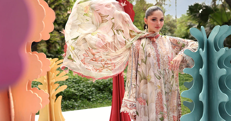 Maria.B MPrints Embroidered Lawn Unstitched 3Pc Suit MPT-3006-A