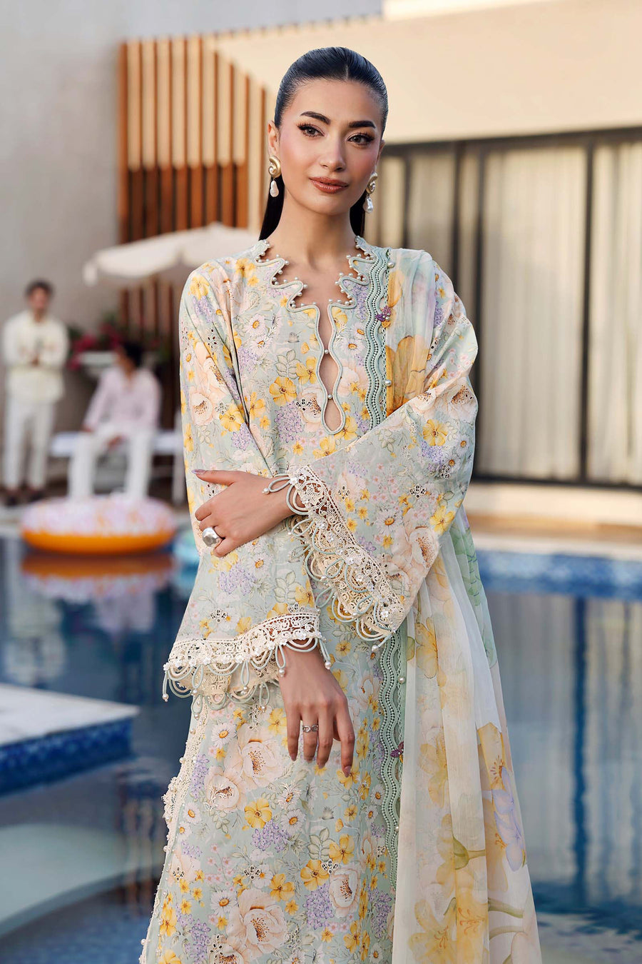 Maria.B MPrints Embroidered Lawn Unstitched 3Pc Suit MPT-3007-A