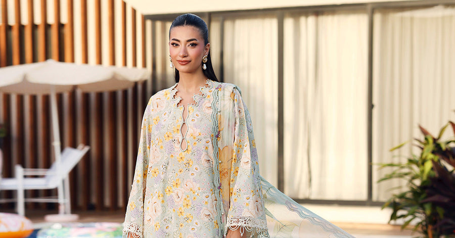 Maria.B MPrints Embroidered Lawn Unstitched 3Pc Suit MPT-3007-A