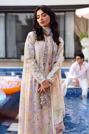 Maria.B MPrints Embroidered Lawn Unstitched 3Pc Suit MPT-3007-B