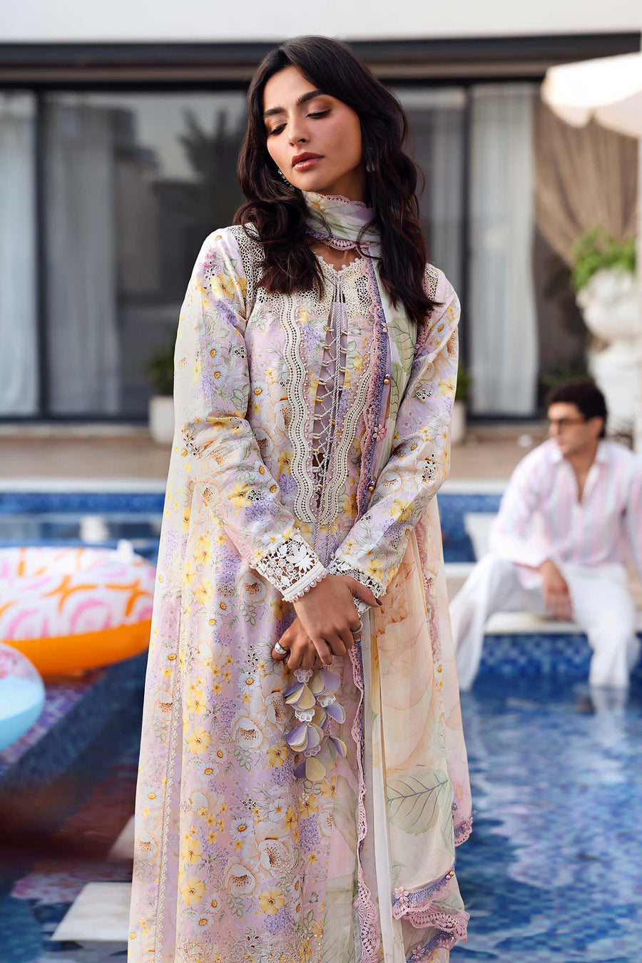 Maria.B MPrints Embroidered Lawn Unstitched 3Pc Suit MPT-3007-B