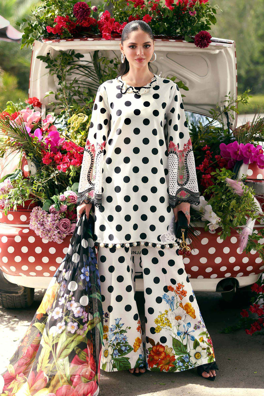 Maria.B MPrints Embroidered Lawn Unstitched 3Pc Suit MPT-3008-A