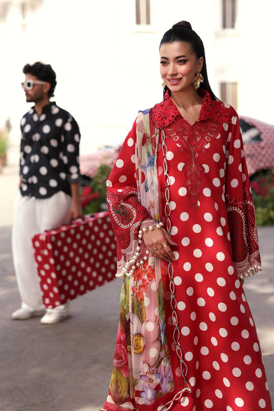 Maria.B MPrints Embroidered Lawn Unstitched 3Pc Suit MPT-3008-B