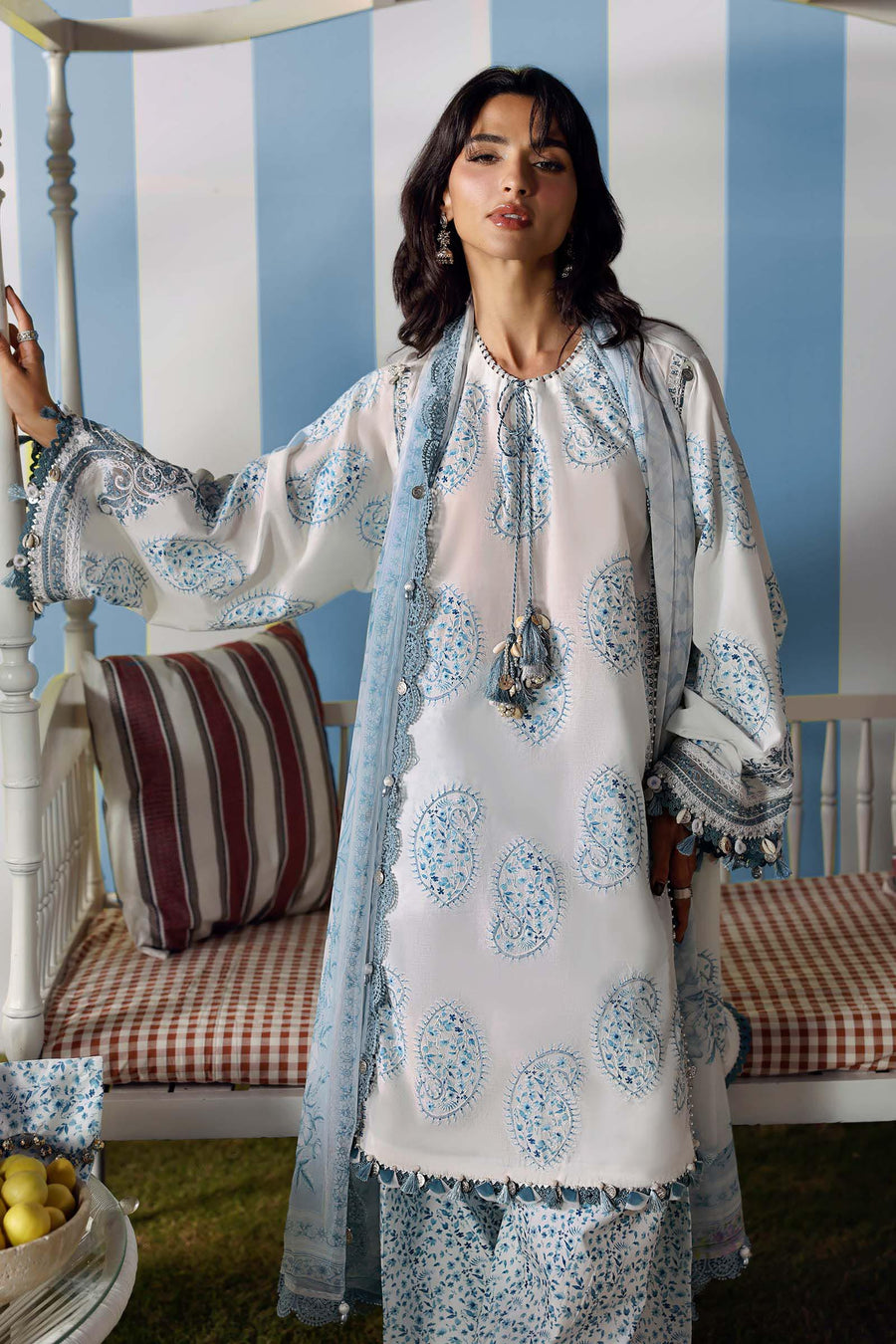 Maria.B MPrints Embroidered Lawn Unstitched 3Pc Suit MPT-3009-A