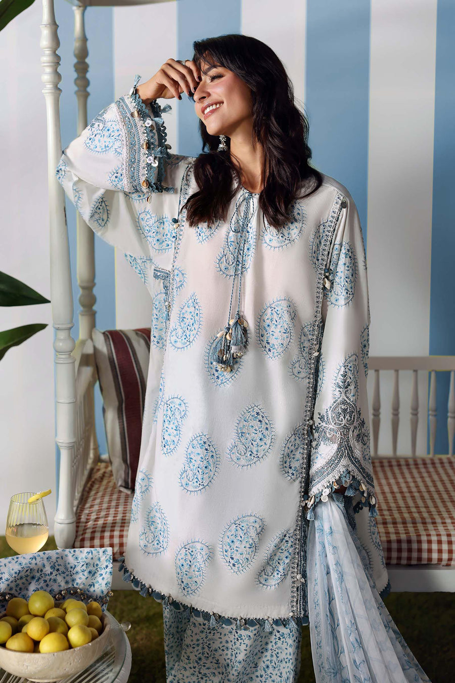 Maria.B MPrints Embroidered Lawn Unstitched 3Pc Suit MPT-3009-A