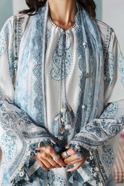 Maria.B MPrints Embroidered Lawn Unstitched 3Pc Suit MPT-3009-A