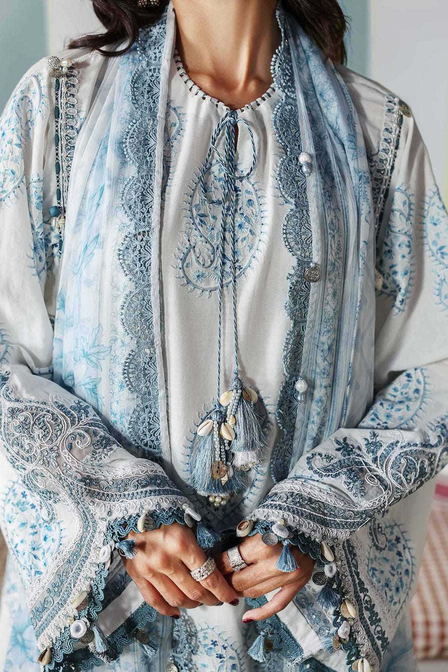 Maria.B MPrints Embroidered Lawn Unstitched 3Pc Suit MPT-3009-A