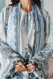 Maria.B MPrints Embroidered Lawn Unstitched 3Pc Suit MPT-3009-A