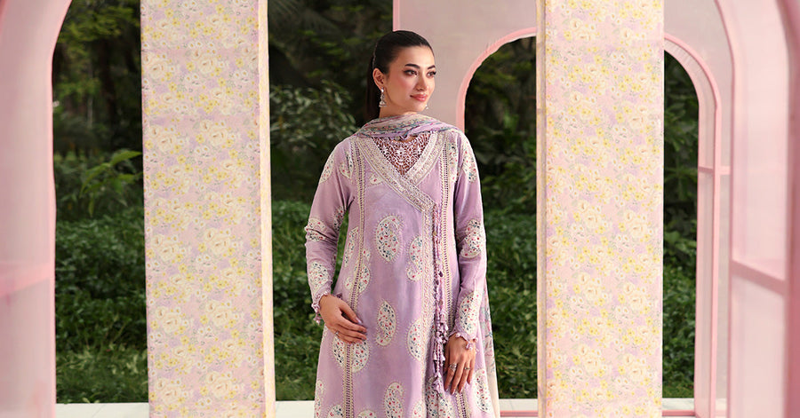 Maria.B MPrints Embroidered Lawn Unstitched 3Pc Suit MPT-3009-B