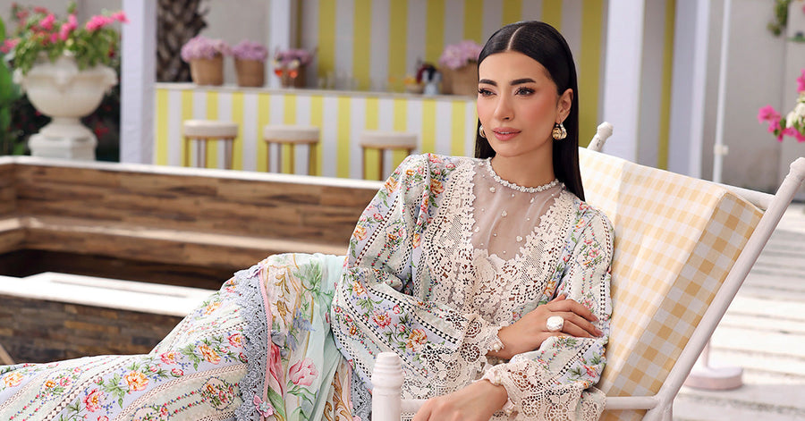 Maria.B MPrints Embroidered Lawn Unstitched 3Pc Suit MPT-3010-B
