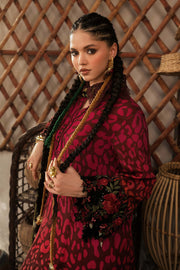 Maria B MPrints Embroidered Linen Unstitched 3Pc Suit MPT-3101-A