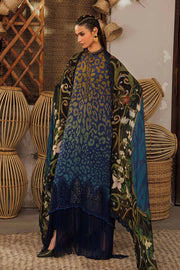 Maria B MPrints Embroidered Linen Unstitched 3Pc Suit MPT-3101-B