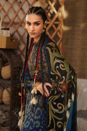 Maria B MPrints Embroidered Linen Unstitched 3Pc Suit MPT-3101-B