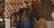 Maria B MPrints Embroidered Linen Unstitched 3Pc Suit MPT-3101-B