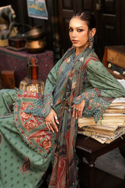 Maria B MPrints Embroidered Cambric Unstitched 3Pc Suit MPT-3102-A
