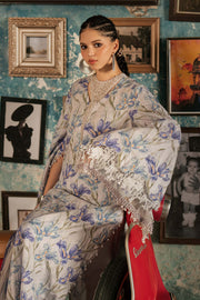 Maria B MPrints Embroidered Cambric Unstitched 3Pc Suit MPT-3104-A