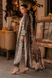 Maria B MPrints Embroidered Linen Unstitched 3Pc Suit MPT-3105-B