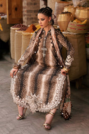 Maria B MPrints Embroidered Linen Unstitched 3Pc Suit MPT-3105-B