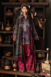 Maria B MPrints Embroidered Cambric Unstitched 3Pc Suit MPT-3107-B