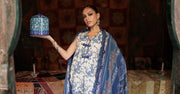 Maria B MPrints Embroidered Linen Unstitched 3Pc Suit MPT-3108-A
