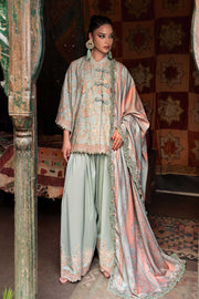 Maria B MPrints Embroidered Linen Unstitched 3Pc Suit MPT-3108-B