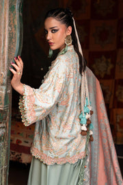 Maria B MPrints Embroidered Linen Unstitched 3Pc Suit MPT-3108-B