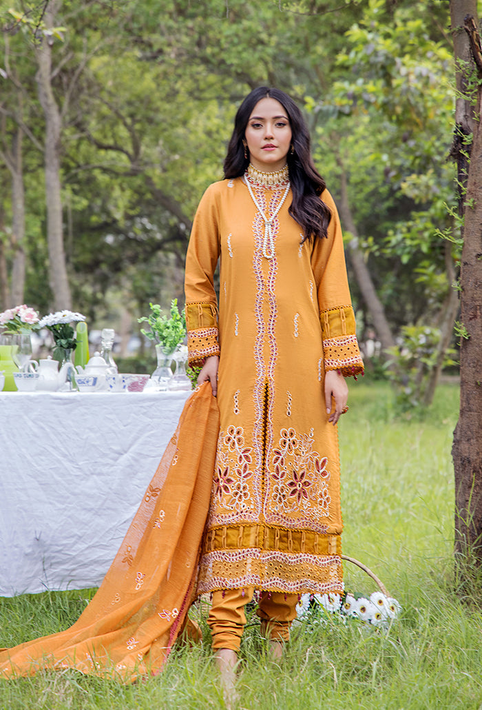 Maah Rukh by Humdum Embroidered Lawn Unstitched 3Pc Suit MR-04