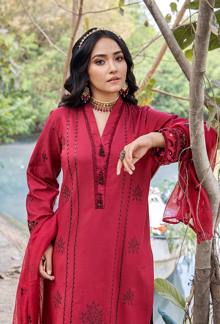 Maah Rukh by Humdum Embroidered Lawn Unstitched 3Pc Suit MR-05