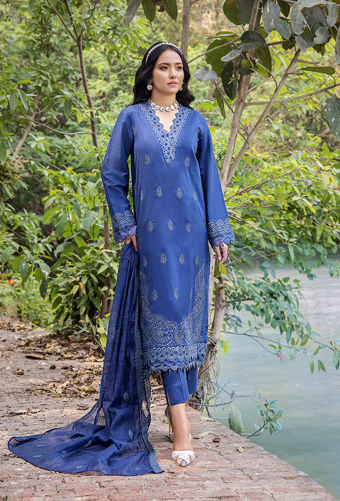 Maah Rukh by Humdum Embroidered Lawn Unstitched 3Pc Suit MR-06