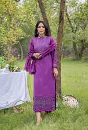 Maah Rukh by Humdum Embroidered Lawn Unstitched 3Pc Suit MR-08