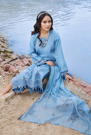 Maah Rukh by Humdum Embroidered Lawn Unstitched 3Pc Suit MR-09
