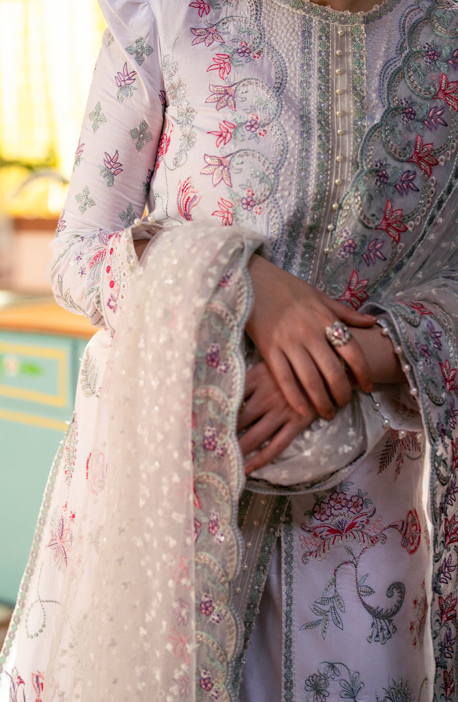 Maryum N Maria Embroidered Lawn Unstitched 3Pc Suit MS24-554 Fatin