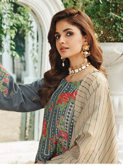 Charizma Masakali Embroidered Leather Unstitched 3Pc Suit MSK3-06