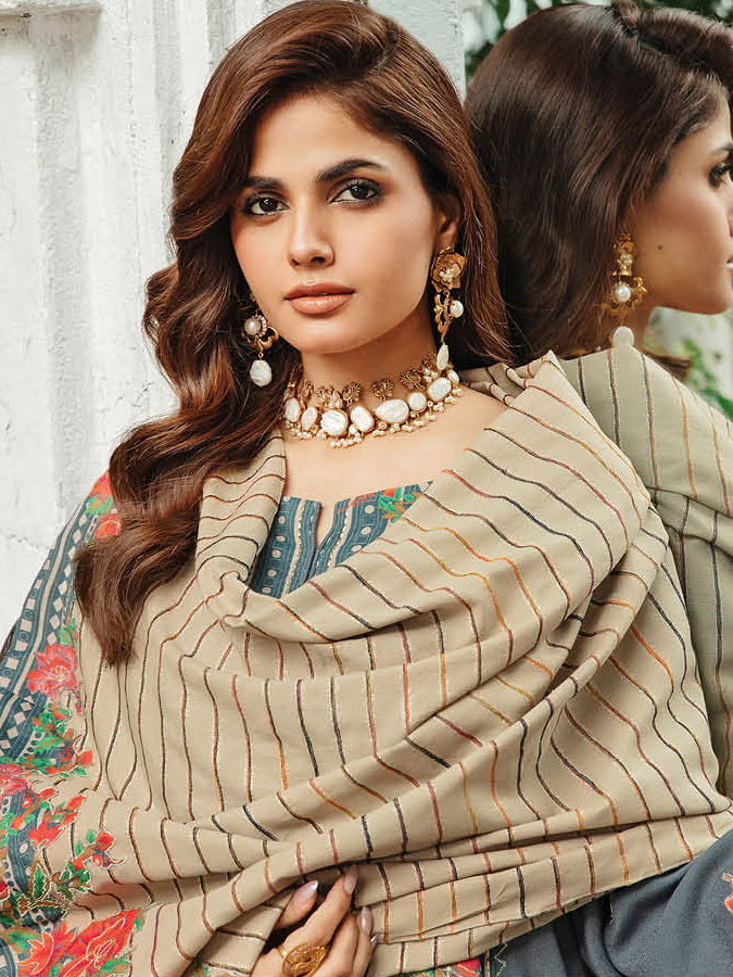 Charizma Masakali Embroidered Leather Unstitched 3Pc Suit MSK3-06